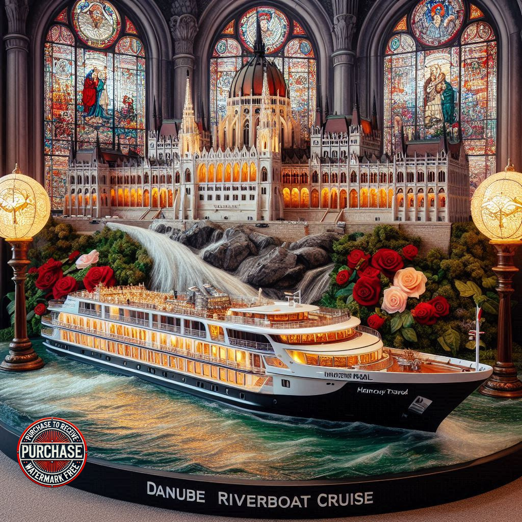 Danube Riverboat Cruise Stock Photo – Scenic European Elegance