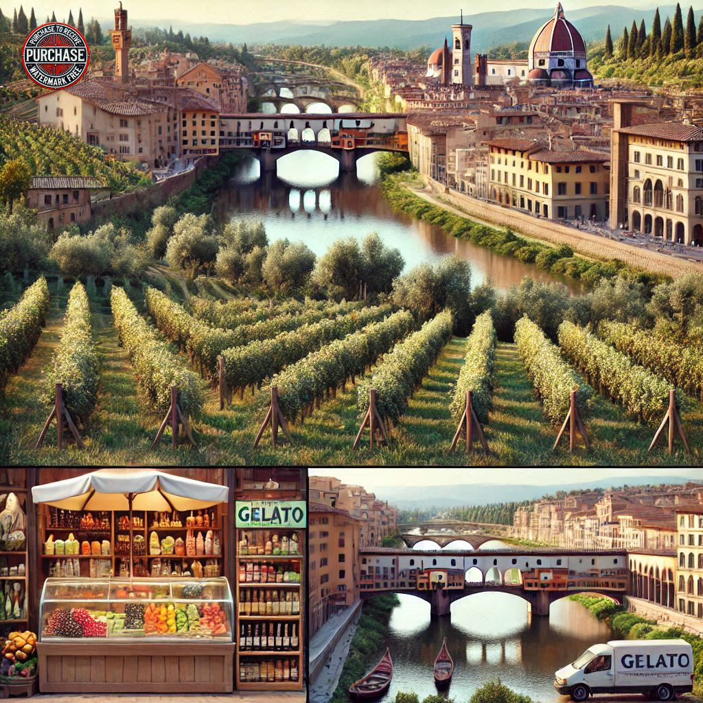 Tuscany Stock Photos Bundle 4: 50% Off - Cathedrals, Vineyards, Ponte Vecchio, and Italian Countryside Images